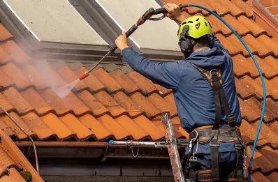 Démoussage et hydrofuge de toiture à Queuille